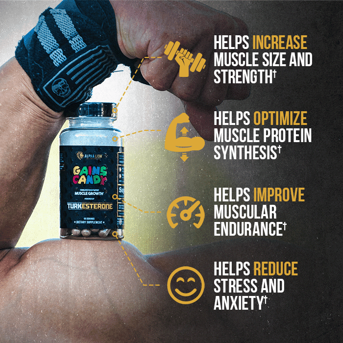 GAINS CANDY™ TURKESTERONE®  - More Muscle Strength and Size† 4