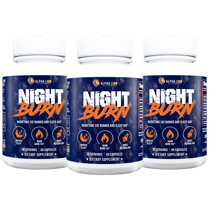 NIGHT BURN † Nighttime fat burner + Sleep Aid Alpha Lion