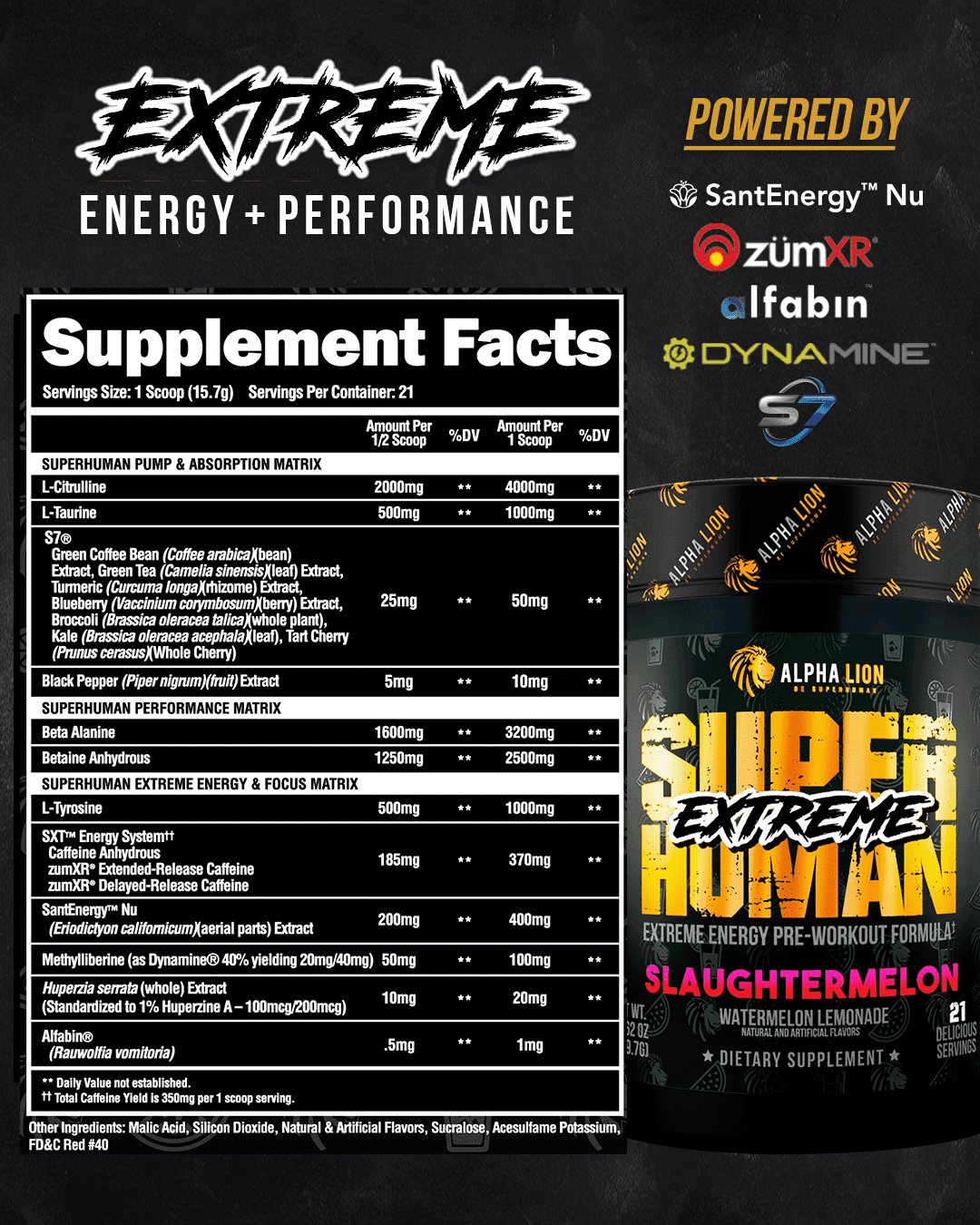 SUPERHUMAN® EXTREME - Extreme Energy Pre-Workout Formula 10