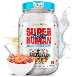 SUPERHUMAN PROTEIN - WHEY PROTEIN ISOLATE ANABOLIC CEREAL (Rainbow Cereal Flavor) - Alpha Lion