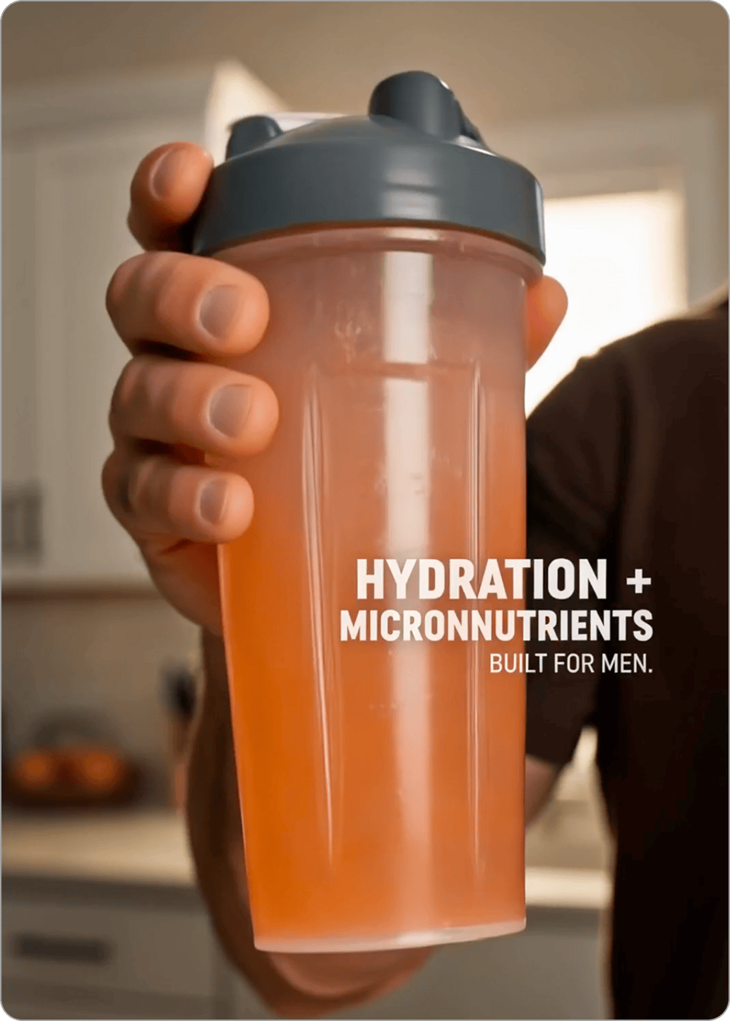 Man holding Daily Electrolytes