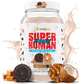 SUPERHUMAN PROTEIN - WHEY PROTEIN ISOLATE ANABOLIC COOKIE COLLISION (Coconut Caramel Cookie) - Alpha Lion