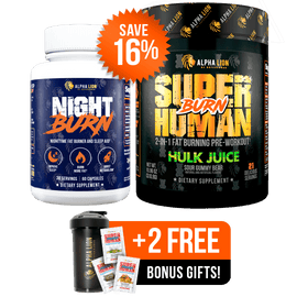 24/7 Burn Stack HULK JUICE (Sour Gummy Bear) / 1 Month Supply (Save 16% +2 Free Gifts) - Alpha Lion