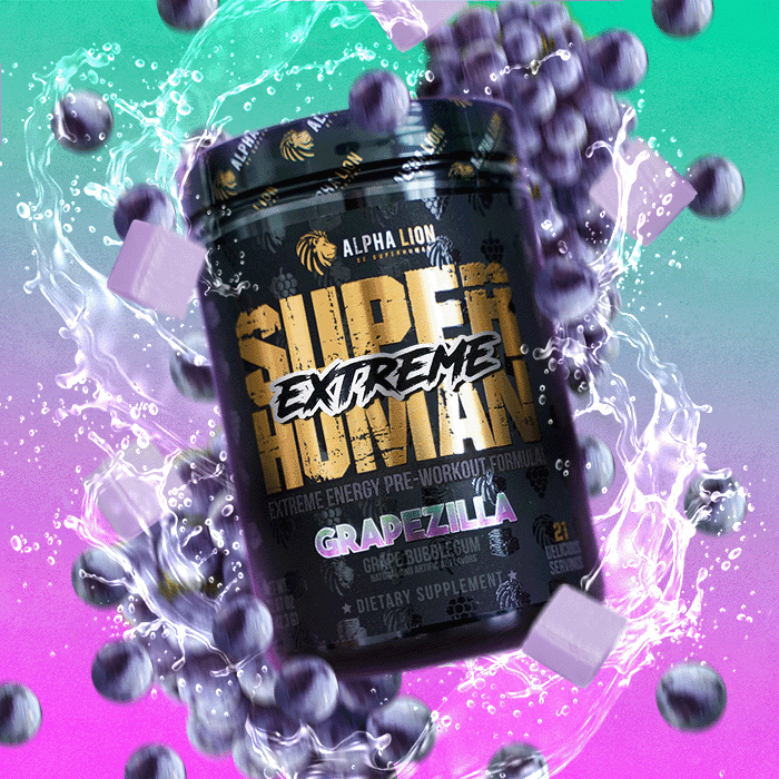 SUPERHUMAN® EXTREME - Extreme Energy Pre-Workout Formula - 14 Alphalion