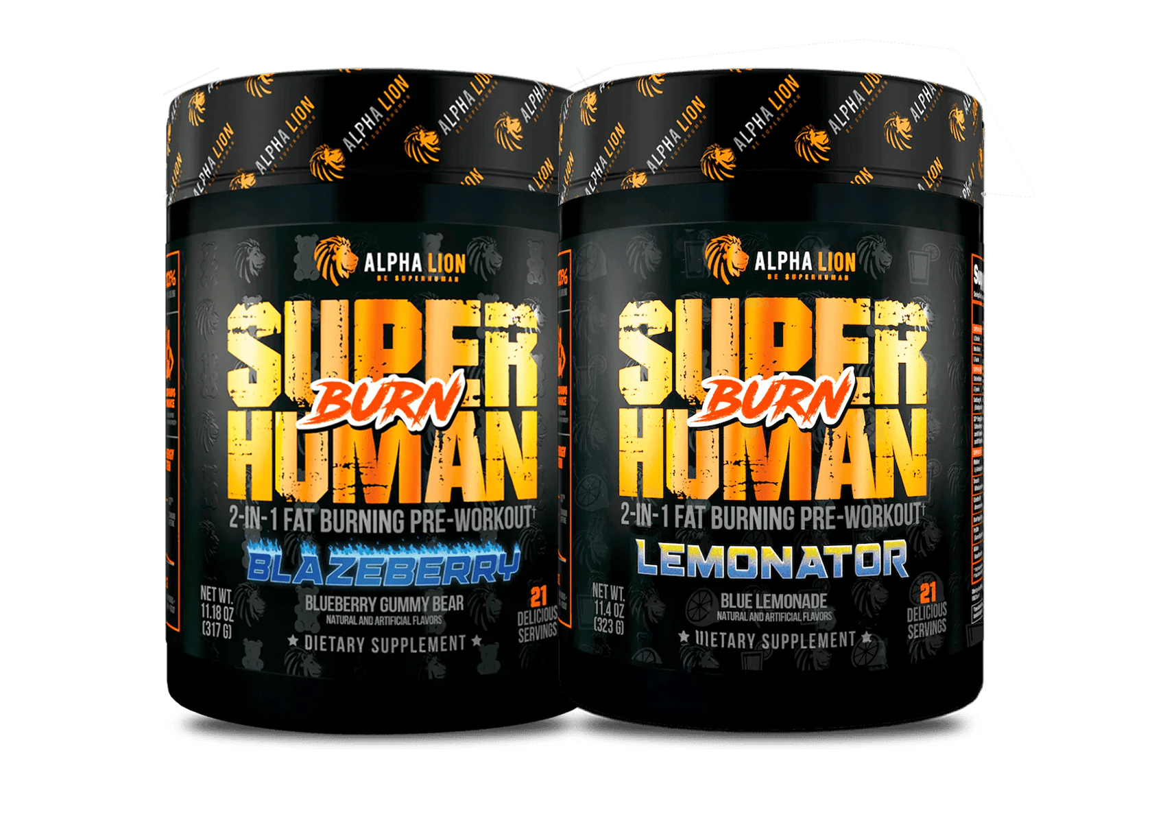 SUPERHUMAN® BURN - 2 in 1 Fat Burning Pre-Workout† ... - 18 Alphalion