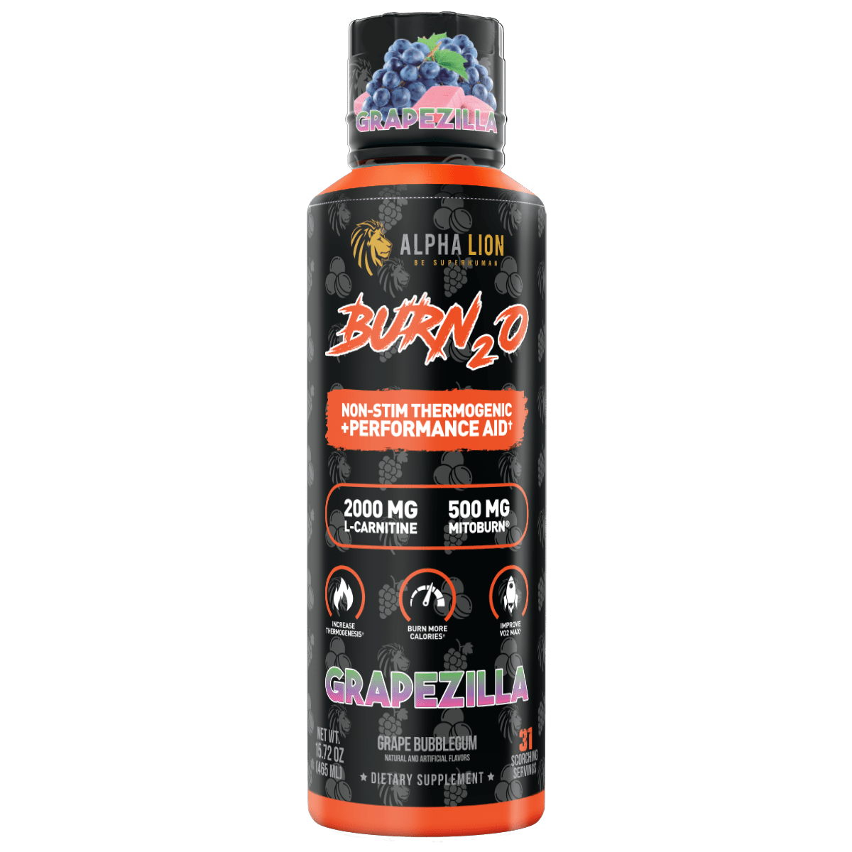 BURN2O -Thermogenic and Performance Aid, Burn more calories without extra work. Alpha Lion BURN2O -Thermogenic and Performance Aid, Burn more calories without extra work. Alpha Lion