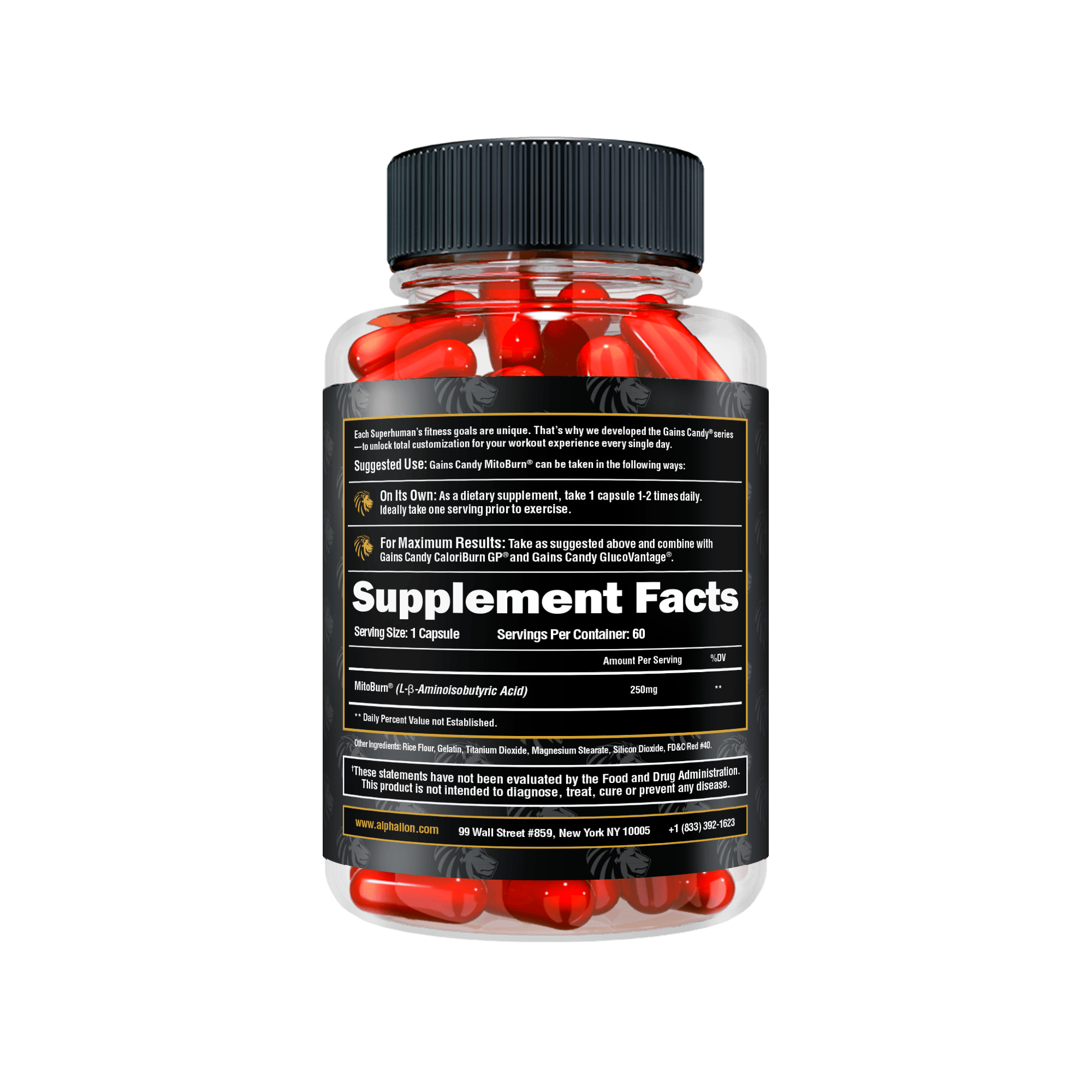 GAINS CANDY™ MITOBURN®  - Calorie Burn Amplifier † - 2 Alphalion