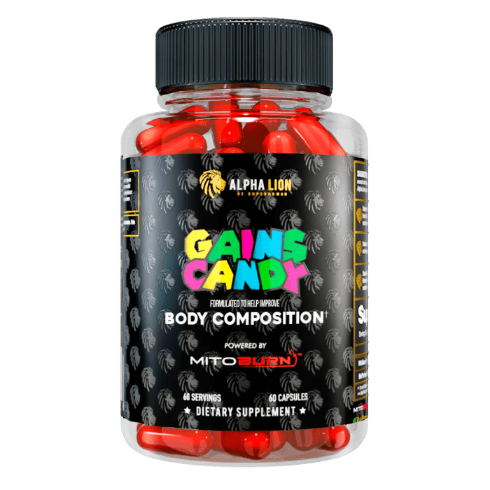 GAINS CANDY™ MITOBURN®  - Calorie Burn Amplifier † - Alpha Lion