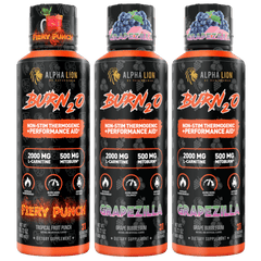 BURN2O 3x Pack Grapezilla / Grapezilla / Fiery Punch - Alpha Lion