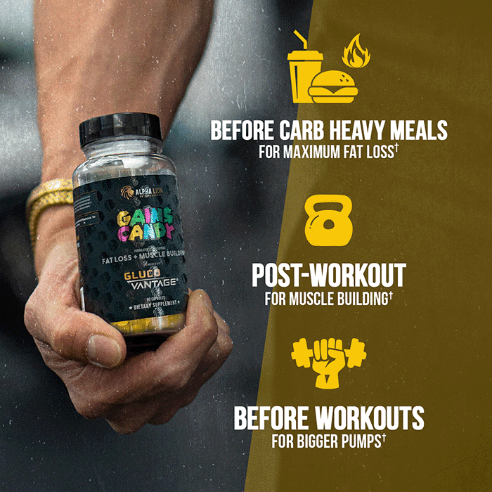GAINS CANDY™ GLUCOVANTAGE®  - Insulin Mimicker For Fat Loss & Muscle Building - 6 Alphalion