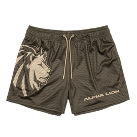 Legacy Mesh Shorts | "Iconic" XS / Forest Green - Alpha Lion