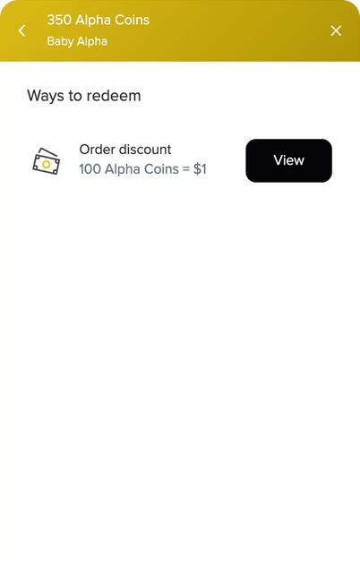 Click ‘View’ and select how many coins you want to redeem