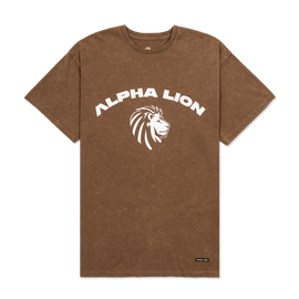 Relaxed Tee | "Devotion" Print XS / Mocha - Alpha Lion