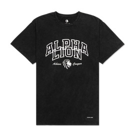 Relaxed Tee | "Varsity" Print XS / Vintage Black - Alpha Lion