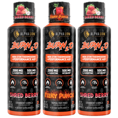 BURN2O CAD.. 3x Pack Shred Berry / Shred Berry / Fiery Punch - Alpha Lion