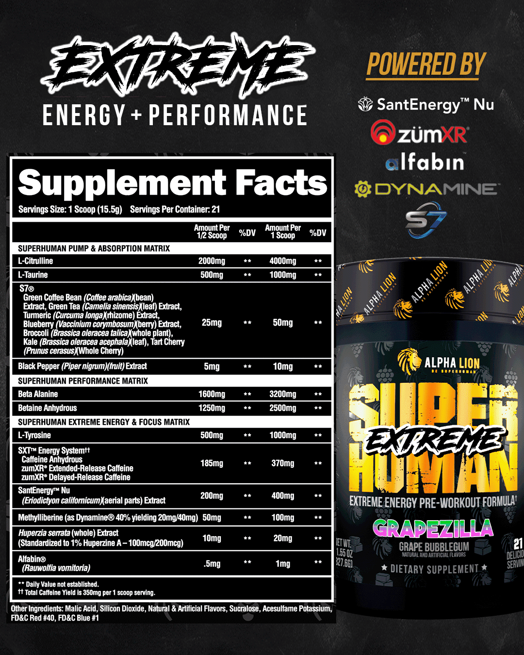 SUPERHUMAN® EXTREME - Extreme Energy Pre-Workout Formula 9