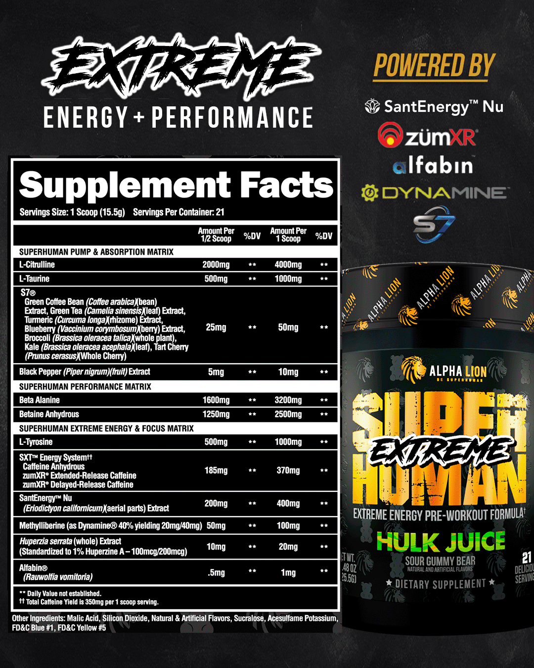 SUPERHUMAN® EXTREME - Extreme Energy Pre-Workout Formula 11