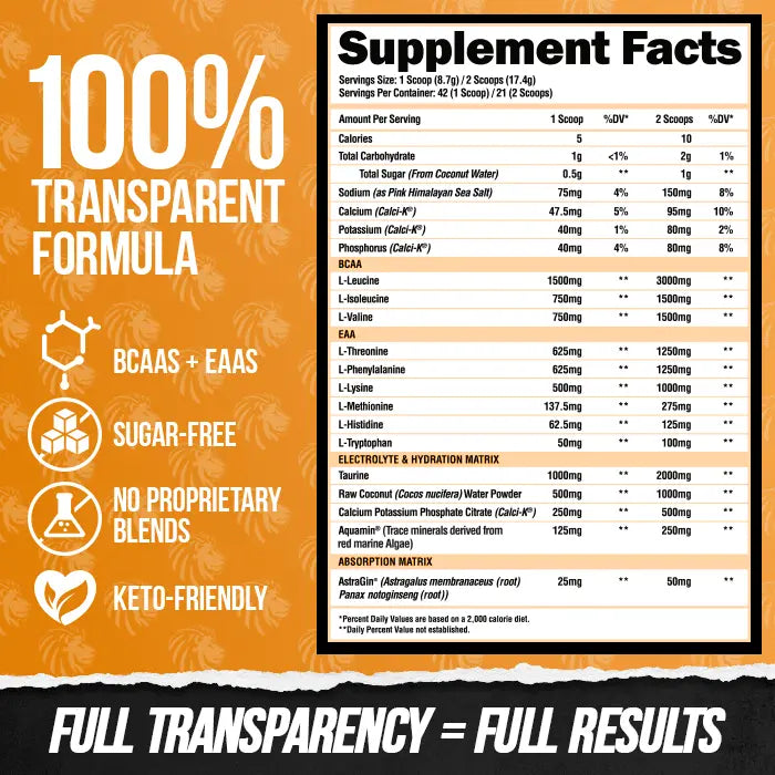 SUPERHUMAN INTRA - BCAA/EAA Formula - 5 Alphalion