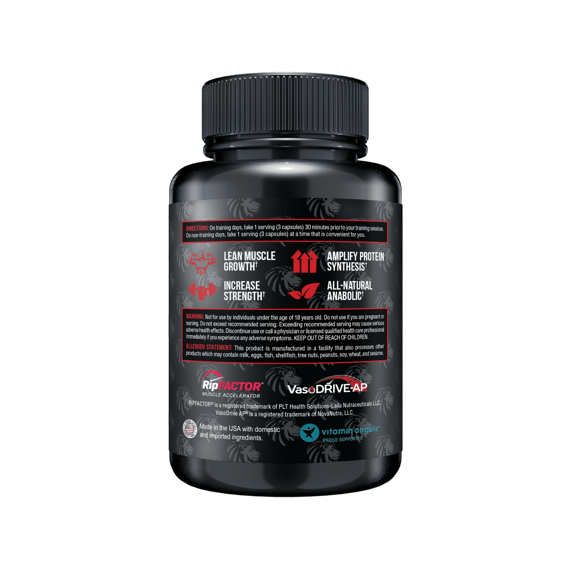 SUPERHUMAN MUSCLE - Natural Muscle Builder - 2 Alphalion