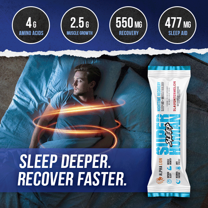 SUPERHUMAN SLEEP SAMPLE - PM Sleep Aid and Fat Burner† - 4 Alphalion