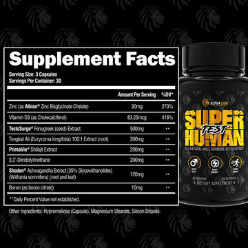 SUPERHUMAN® TEST - Natural Male Hormone Optimization