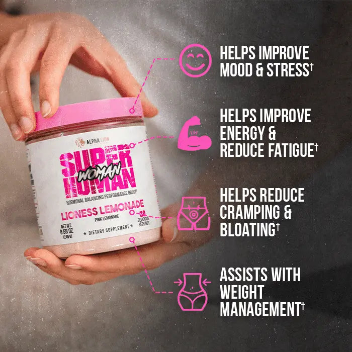 SUPERHUMAN® WOMAN - Hormone Balancing Performance Drink - 6 Alphalion