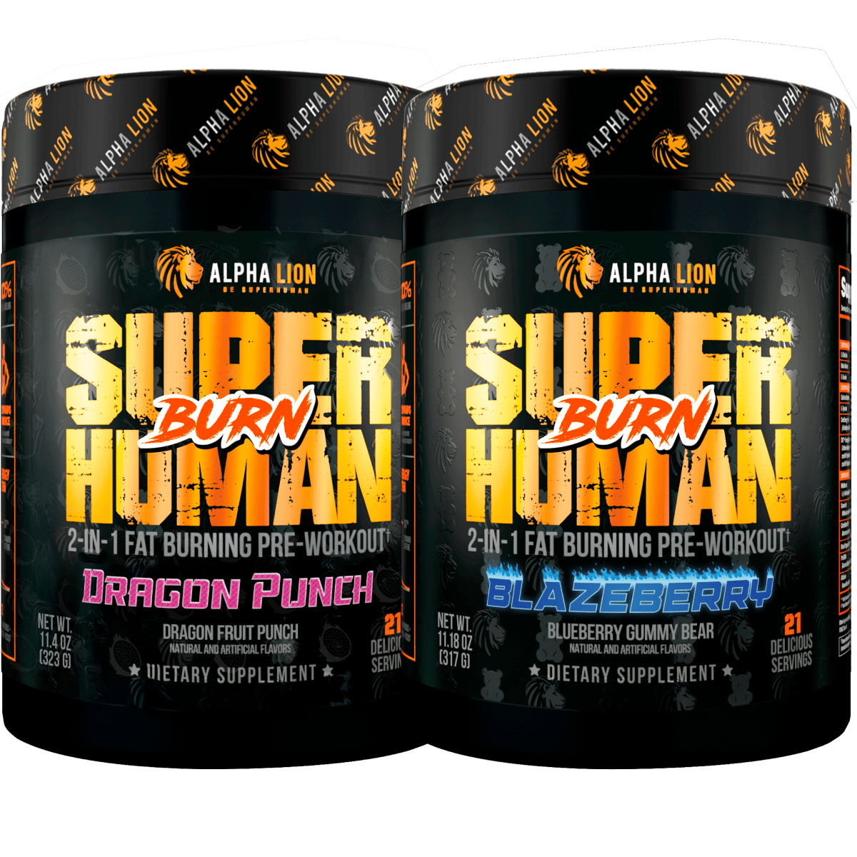 SUPERHUMAN® BURN - 2 in 1 Fat Burning Pre-Workout† ... - 24 Alphalion