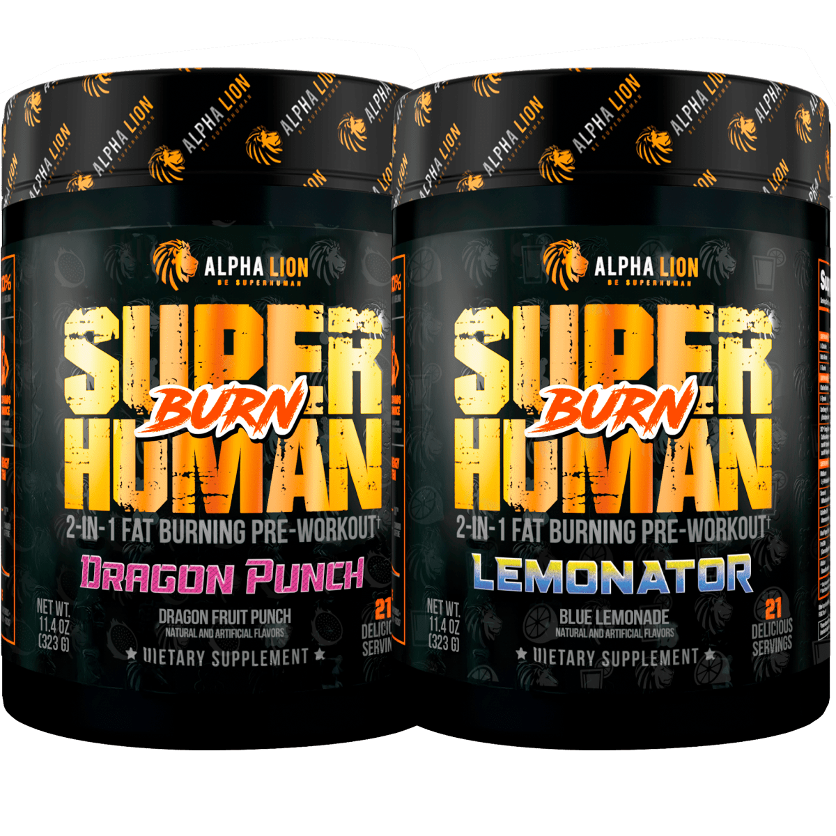 SUPERHUMAN® BURN - 2 in 1 Fat Burning Pre-Workout† ... - 22 Alphalion