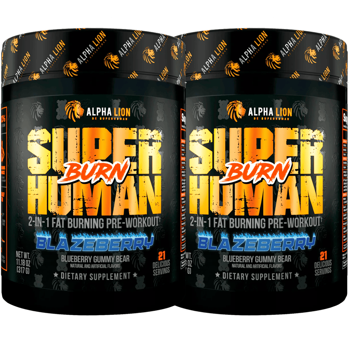 SUPERHUMAN® BURN - 2 in 1 Fat Burning Pre-Workout† ... - 15 Alphalion