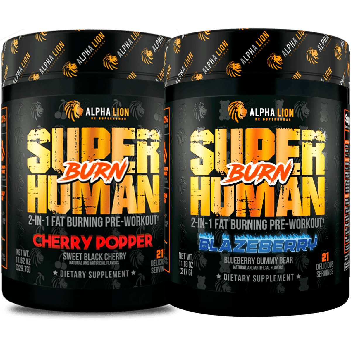 SUPERHUMAN® BURN - 2 in 1 Fat Burning Pre-Workout† ... - 11 Alphalion