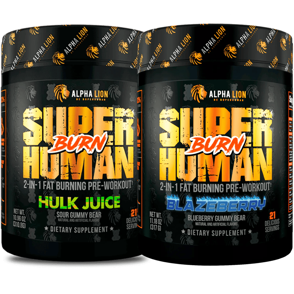 SUPERHUMAN® BURN - 2 in 1 Fat Burning Pre-Workout† ... - 14 Alphalion