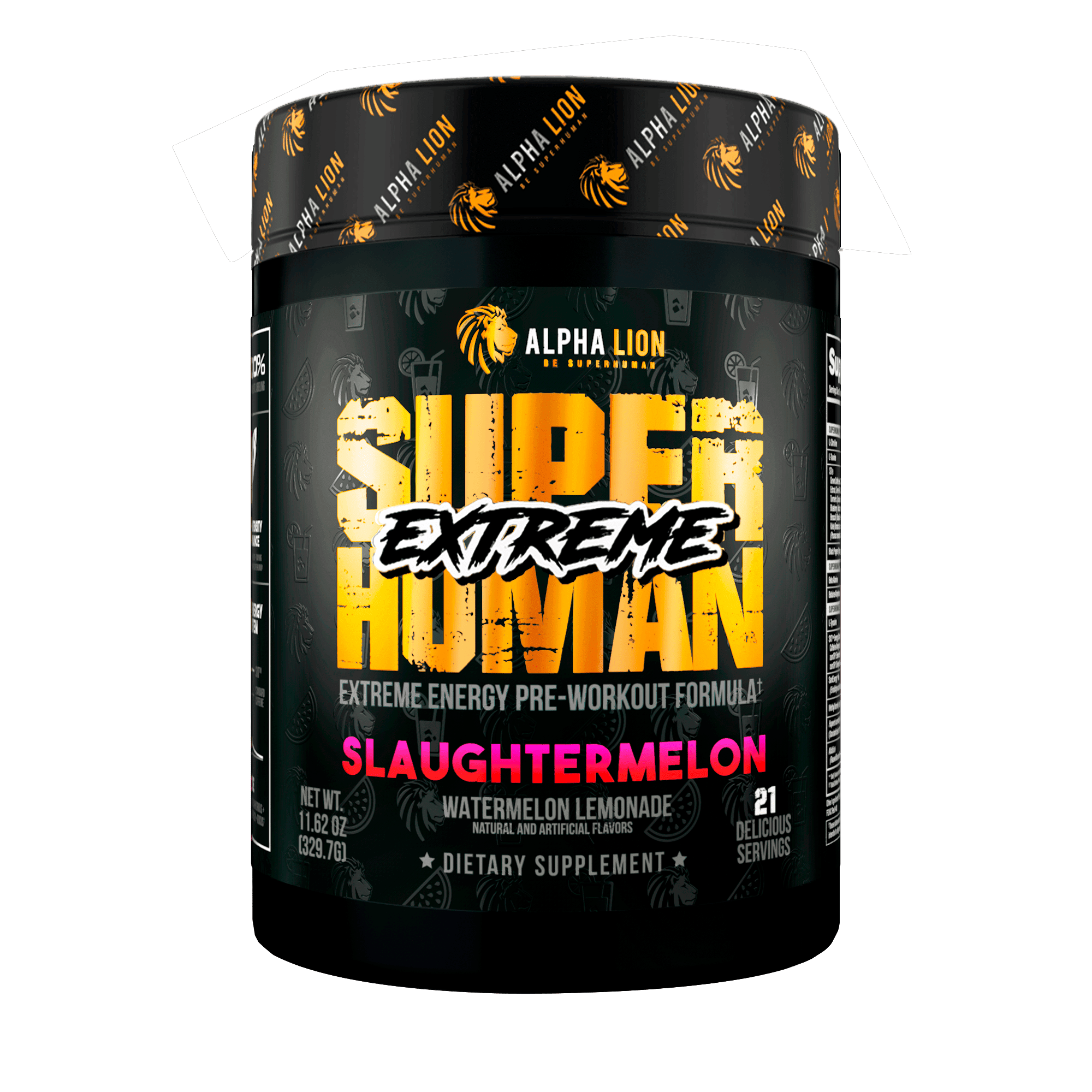 SUPERHUMAN® EXTREME - Extreme Energy Pre-Workout Formula - 16 Alphalion