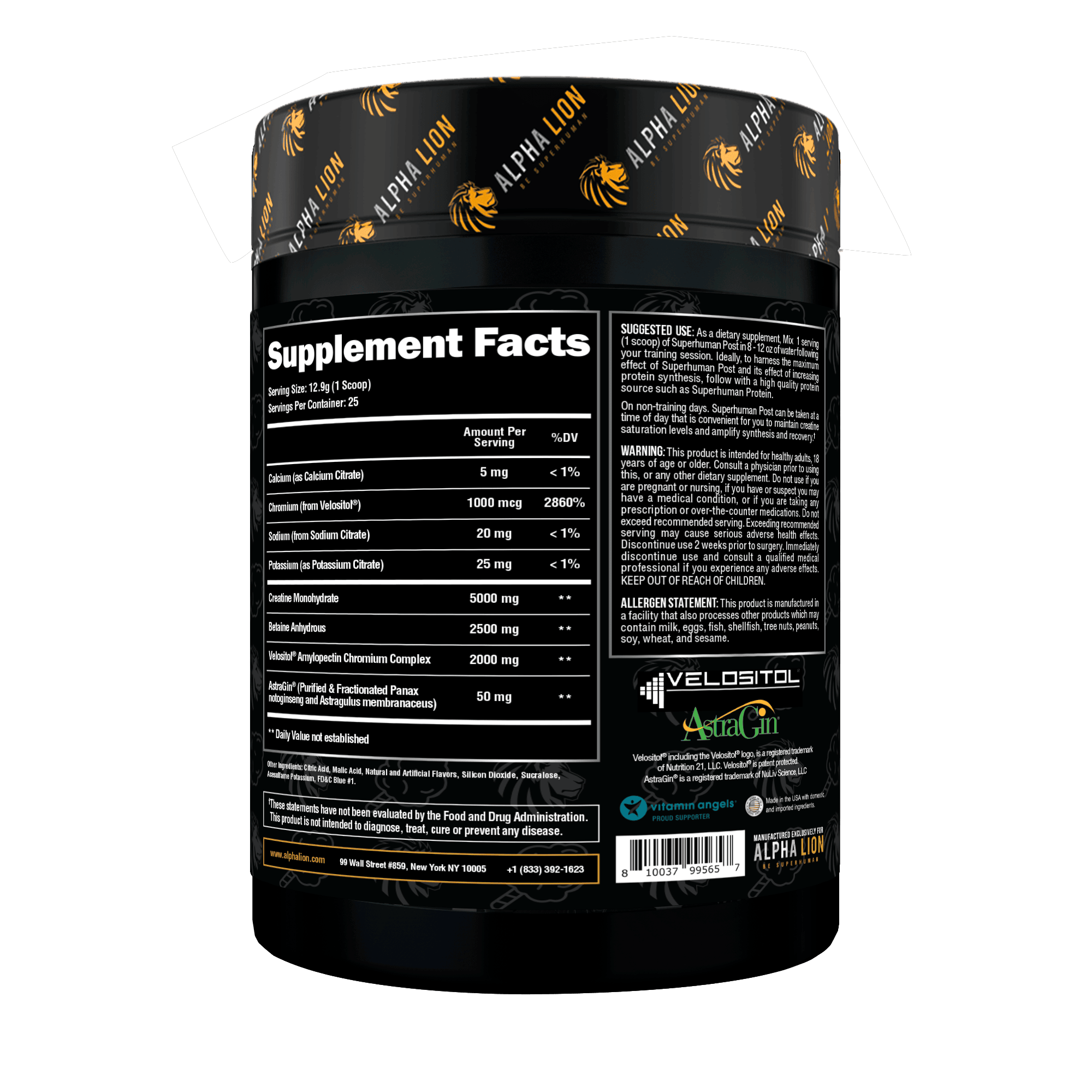 SUPERHUMAN® POST - Post Workout Muscle Builder† - 4 Alphalion