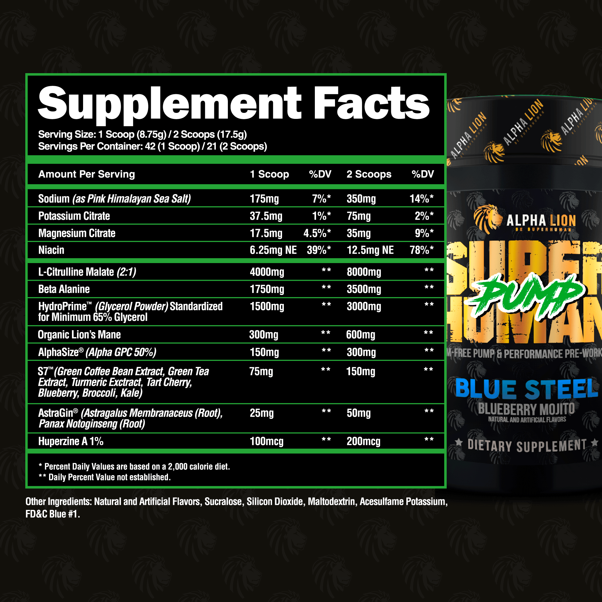 Alpha Lion | Super-Human Pump, Hulk Juice