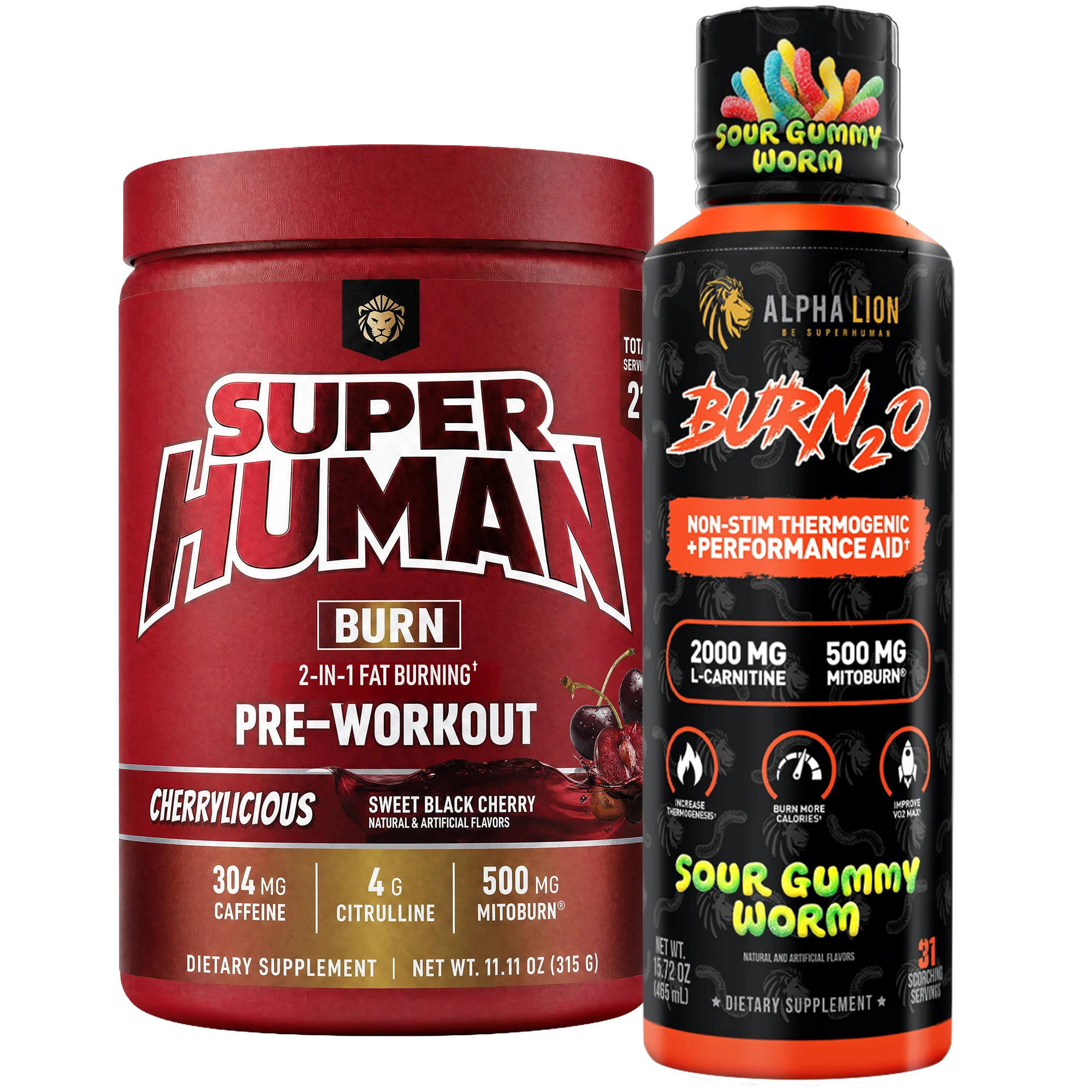 alpha lion l carnitine reviews Stubborn Fat Loss Stack  Superhuman Burn Pre Workout + Burn2O Liquid L-Carnitine 2000mg (Shredberry) Thermogenic Fat Burner & Energy Supplement for Men and Women : Health & Household ALPHA LION Burn2O L-Carnitine Liquid