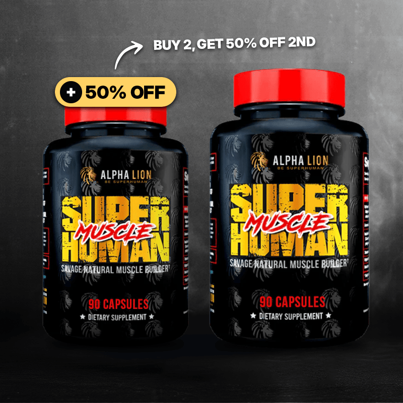 SUPERHUMAN MUSCLE - Natural Muscle Builder - BOGO Offer Alphalion