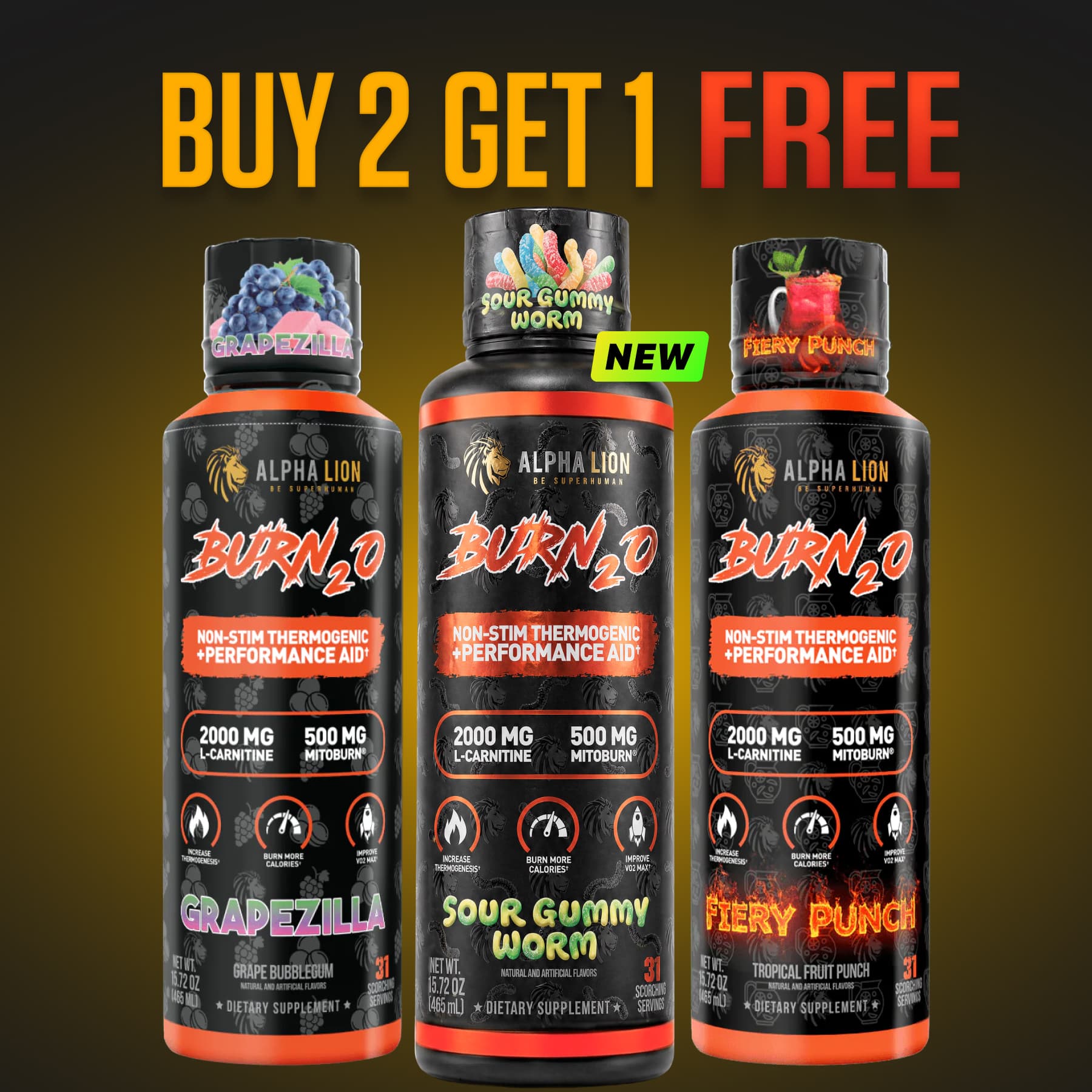 BURN2O - B2G1 Offer Alphalion