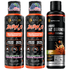 BURN2O 3x Pack Grapezilla / Grapezilla / Caramel Apple