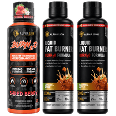 BURN2O 3x Pack Shred Berry / Caramel Apple / Caramel Apple