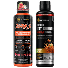 BURN2O 2x Pack Shred Berry / Caramel Apple