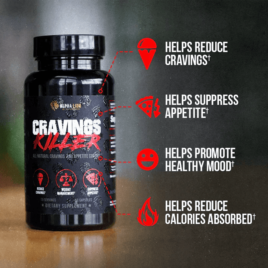 CRAVINGS KILLER - Appetite & Cravings Suppressant † - 4 Alphalion