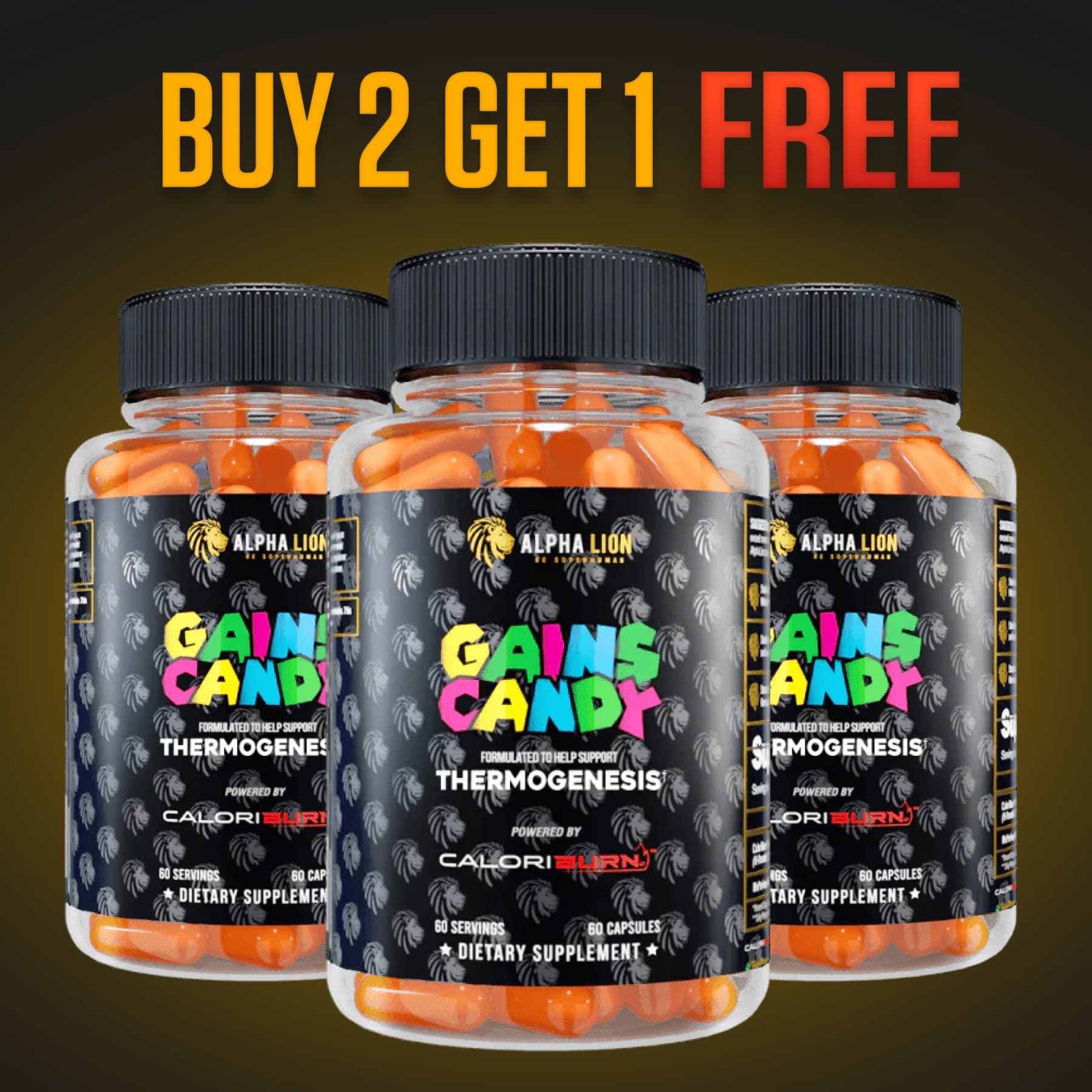 GAINS CANDY™ CALORIBURN®  - Burn More Calories† - B2G1 Offer Alphalion