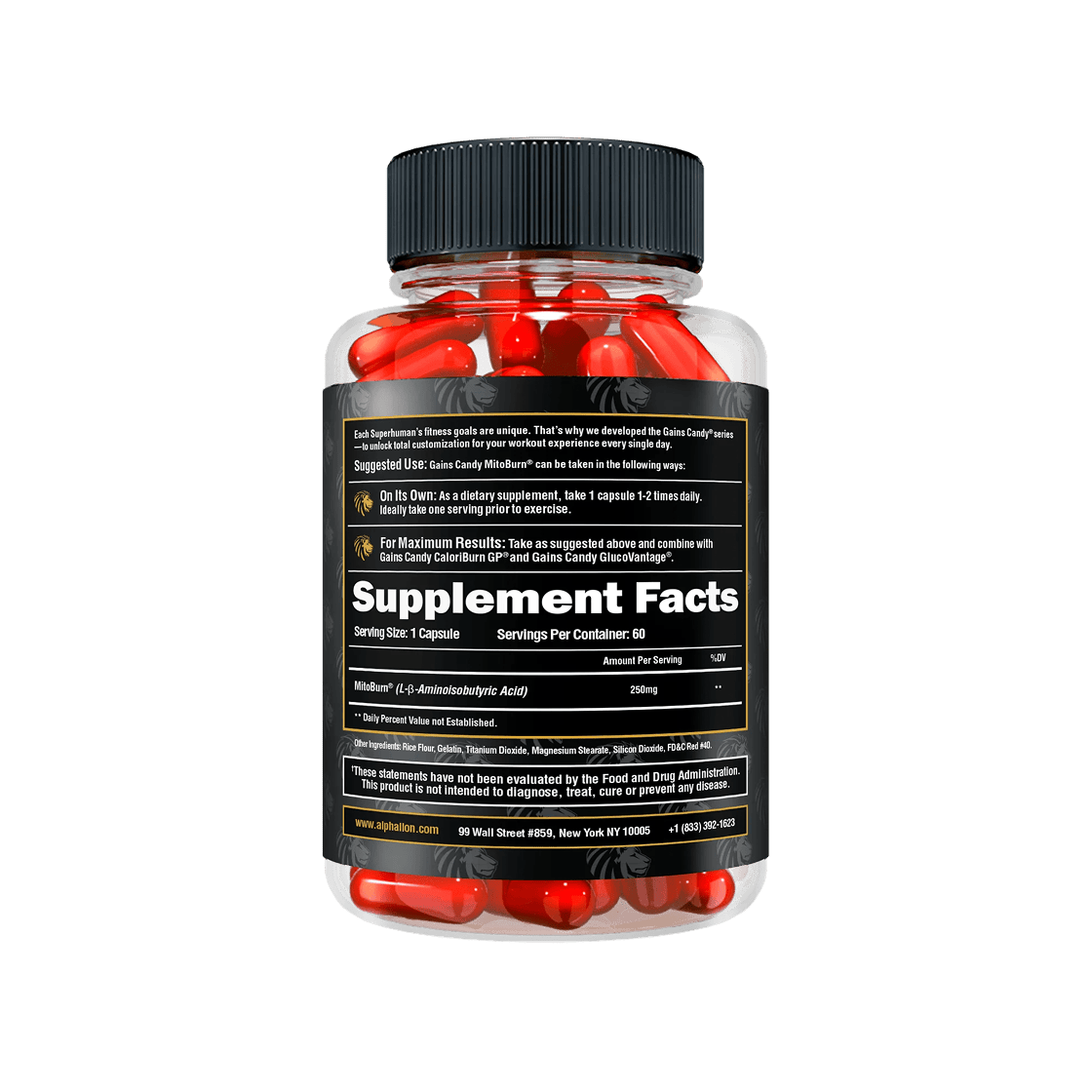 GAINS CANDY™ MITOBURN®  - Calorie Burn Amplifier † - 2 Alphalion