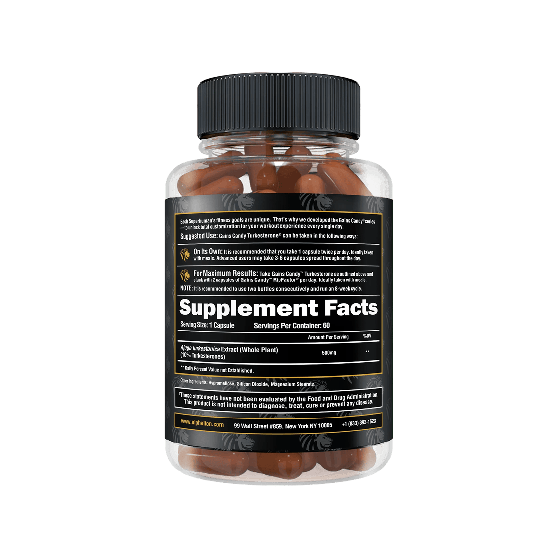 GAINS CANDY™ TURKESTERONE®  - More Muscle Strength and Size† - 2 Alphalion