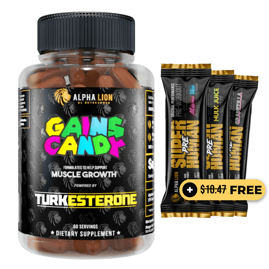 GAINS CANDY™ TURKESTERONE®  - More Muscle Strength and Size† - 11 Alphalion