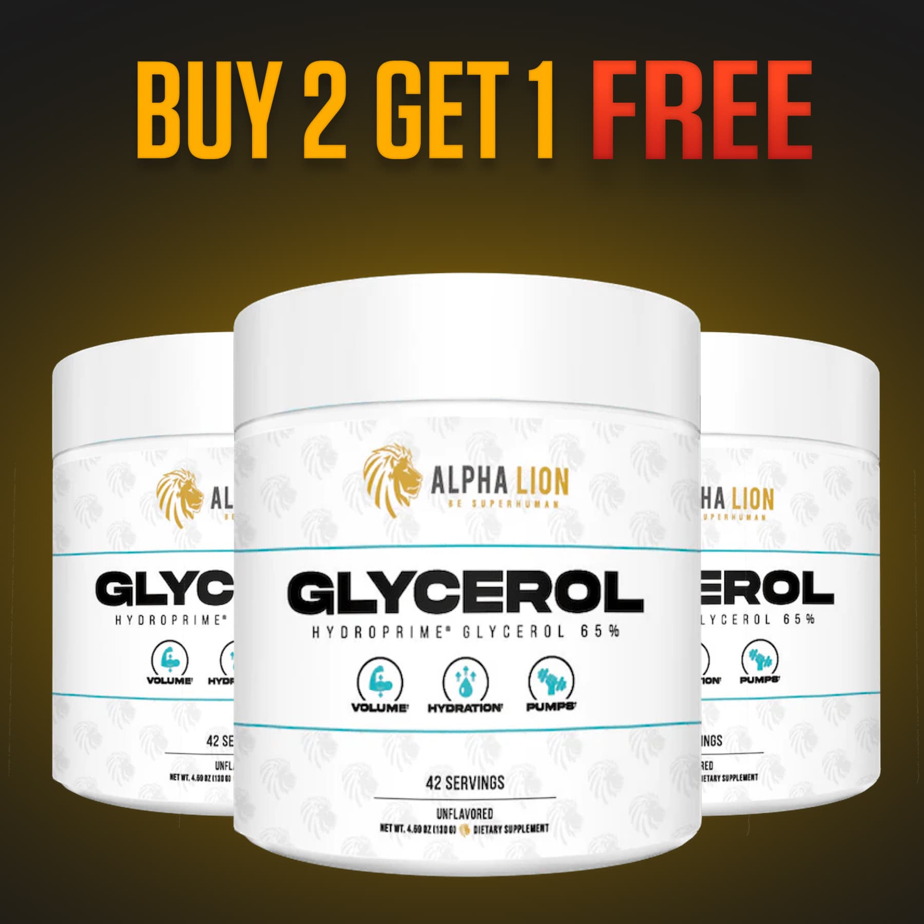 GLYCEROL - PUMPS. VOLUME. HYDRATION. - B2G1 Offer Alphalion