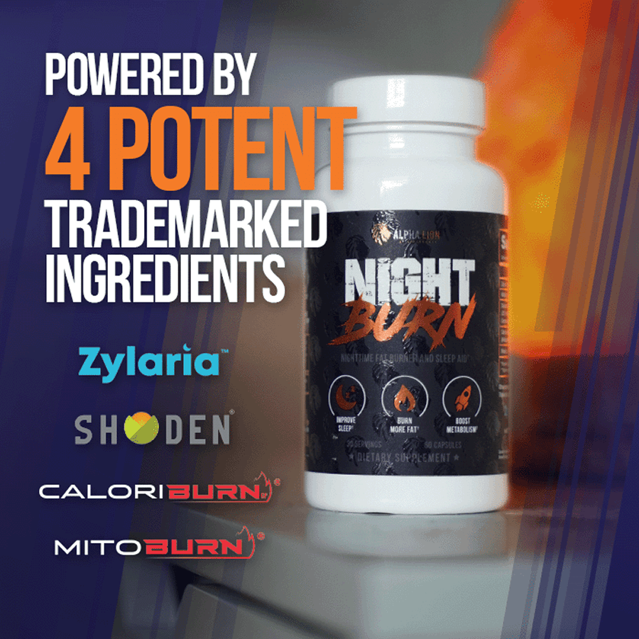NIGHT BURN - Nighttime Fat Burner - 4 Alphalion