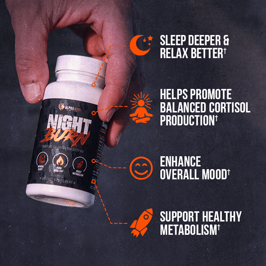 NIGHT BURN - Nighttime Fat Burner - 7 Alphalion