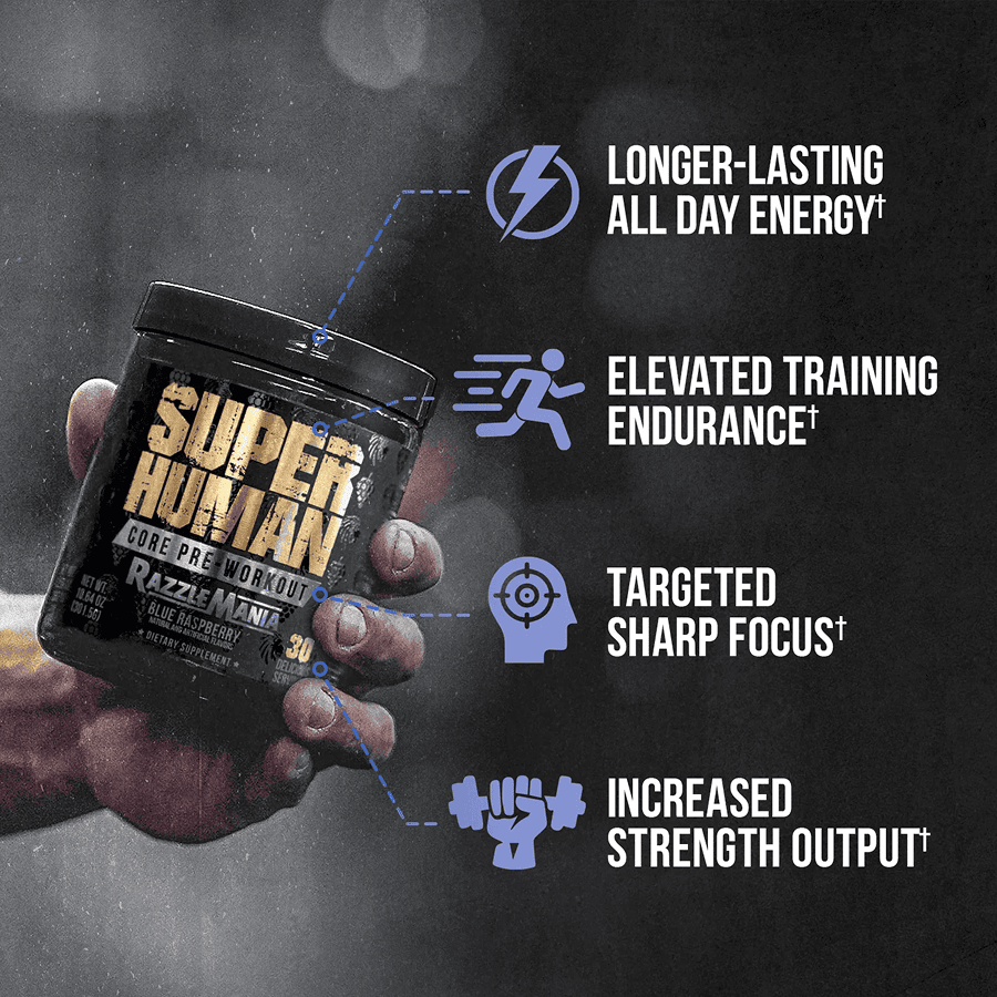 SUPERHUMAN® CORE - PRE-WORKOUT PERFORMANCE ESSENTIALS - 4 Alphalion