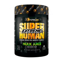 SUPERHUMAN® EXTREME - Extreme Energy Pre-Workout Formula HULK JUICE (Sour Gummy Bear) - Alpha Lion